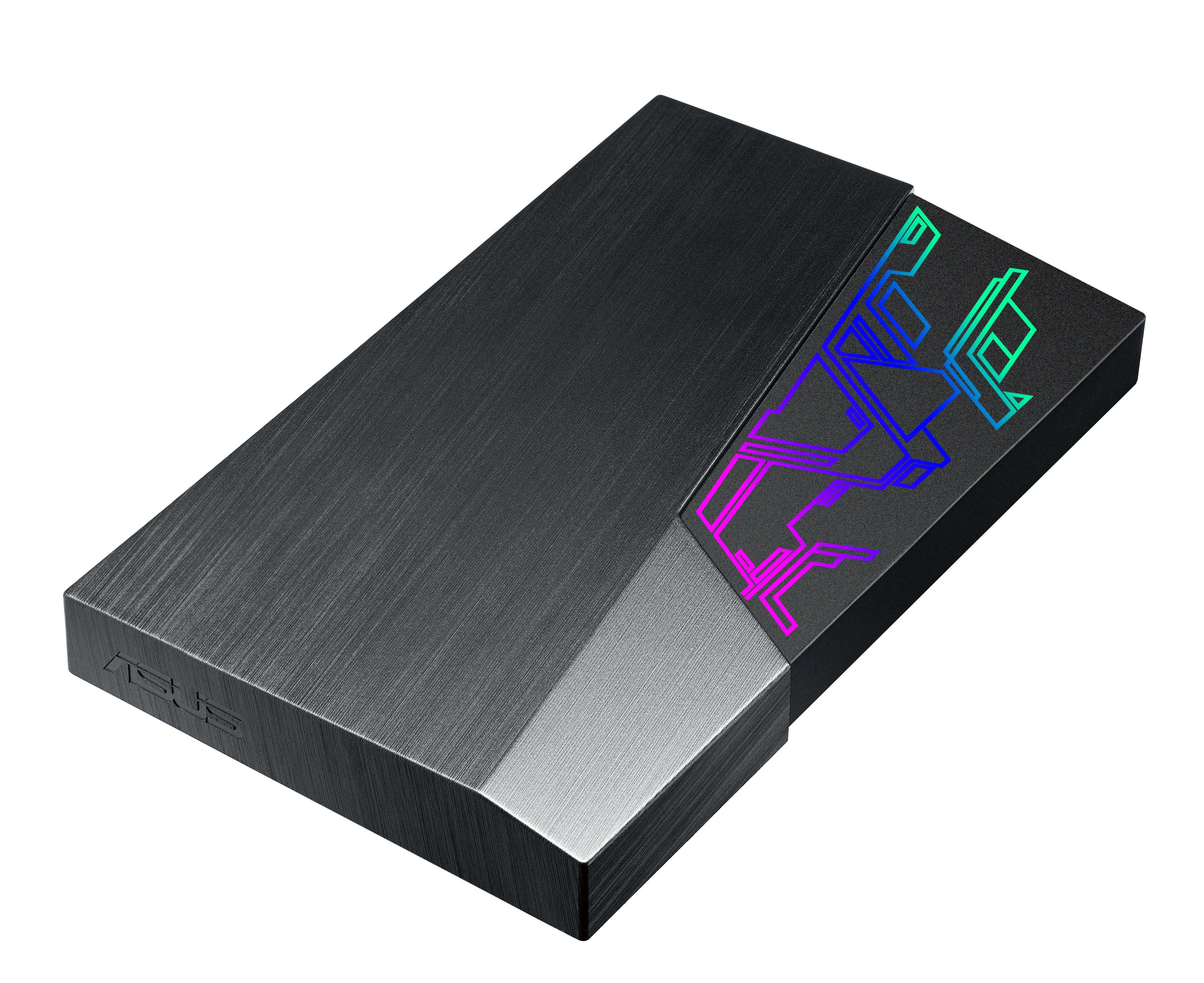 Външен диск Asus FX HDD 1TB USB 3.1 Gen1 256-bit AES Encryption Aura Sync RGB