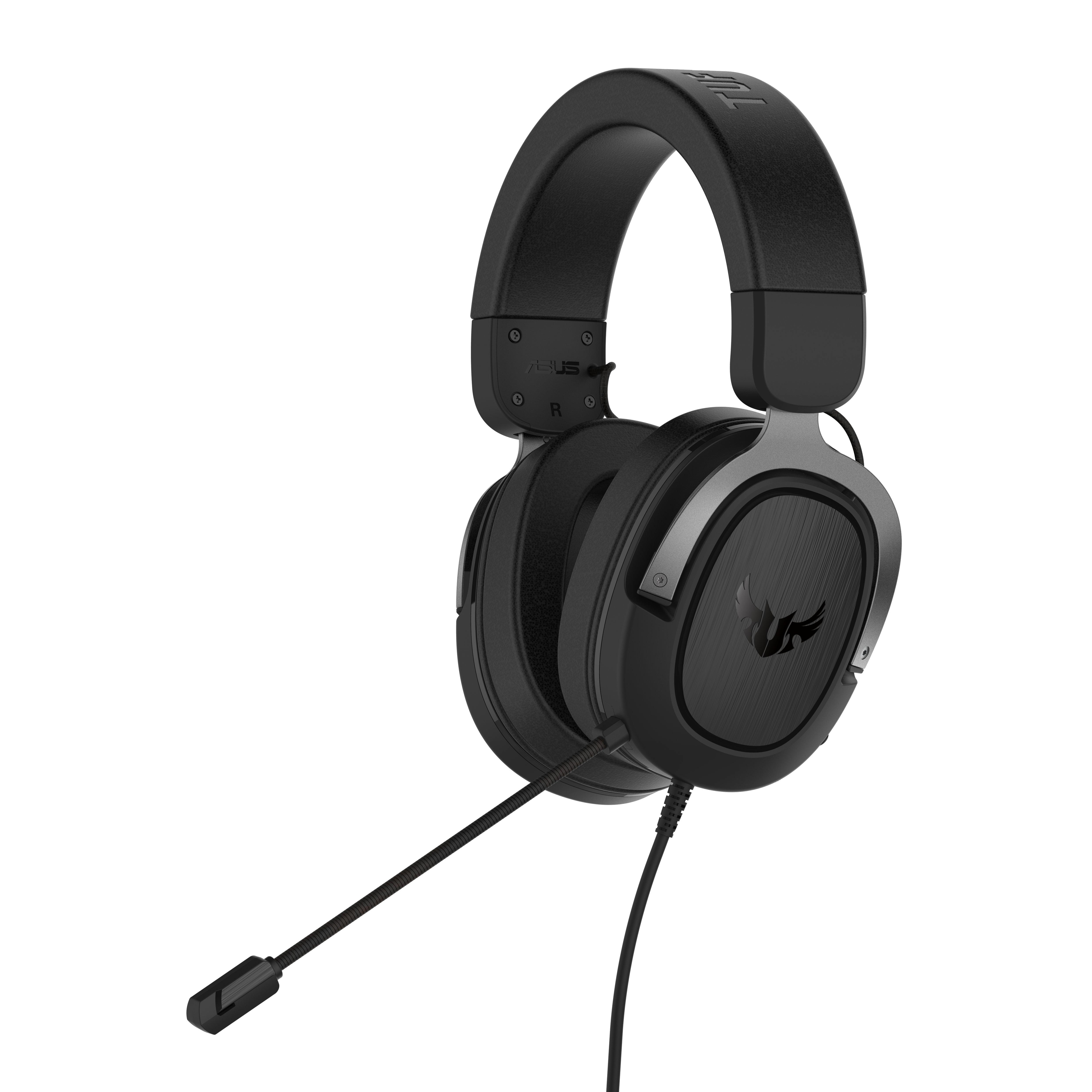 Геймърски слушалки ASUS TUF Gaming H3 Gun Metal 7.1 Virtual surround sound