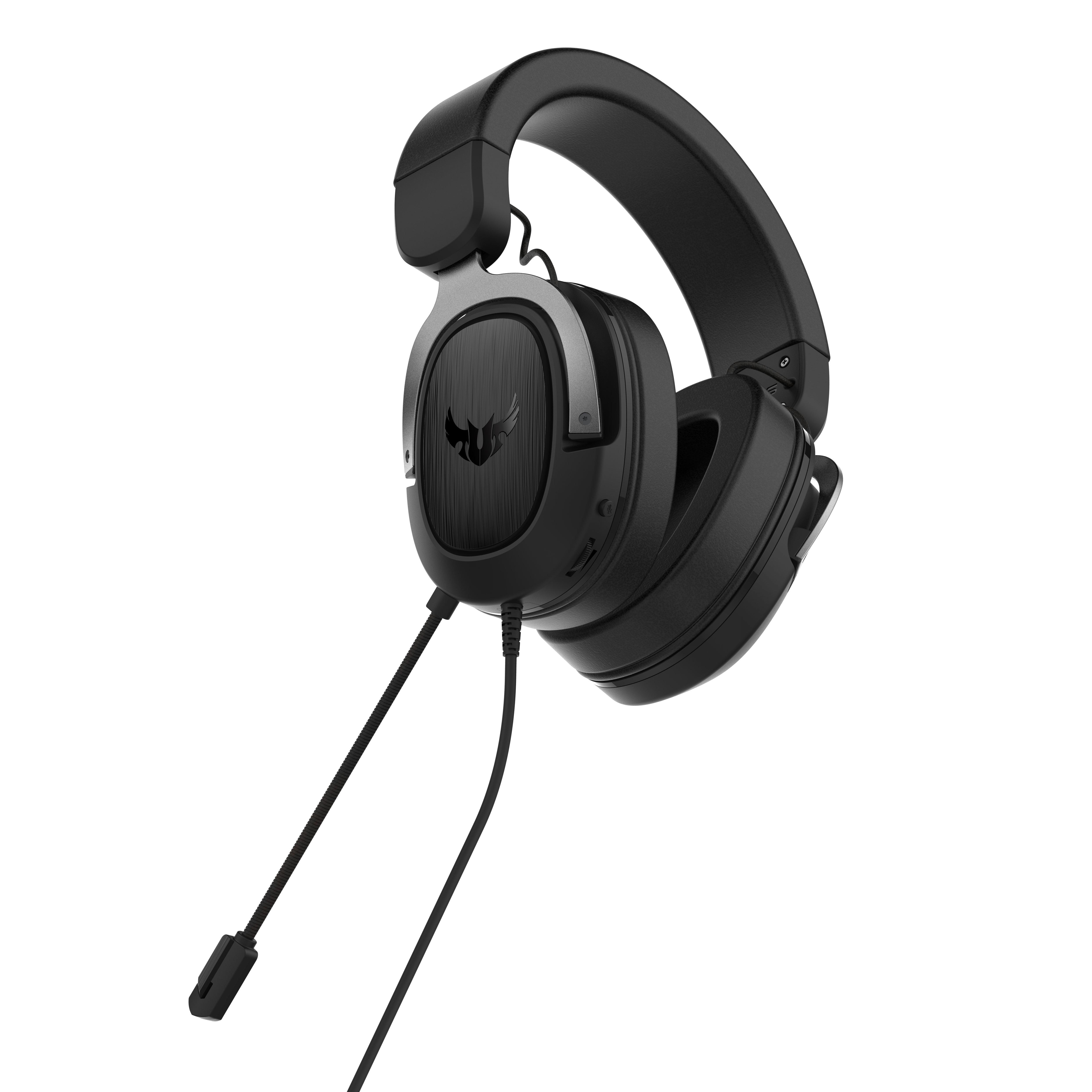 Геймърски слушалки ASUS TUF Gaming H3 Gun Metal 7.1 Virtual surround sound