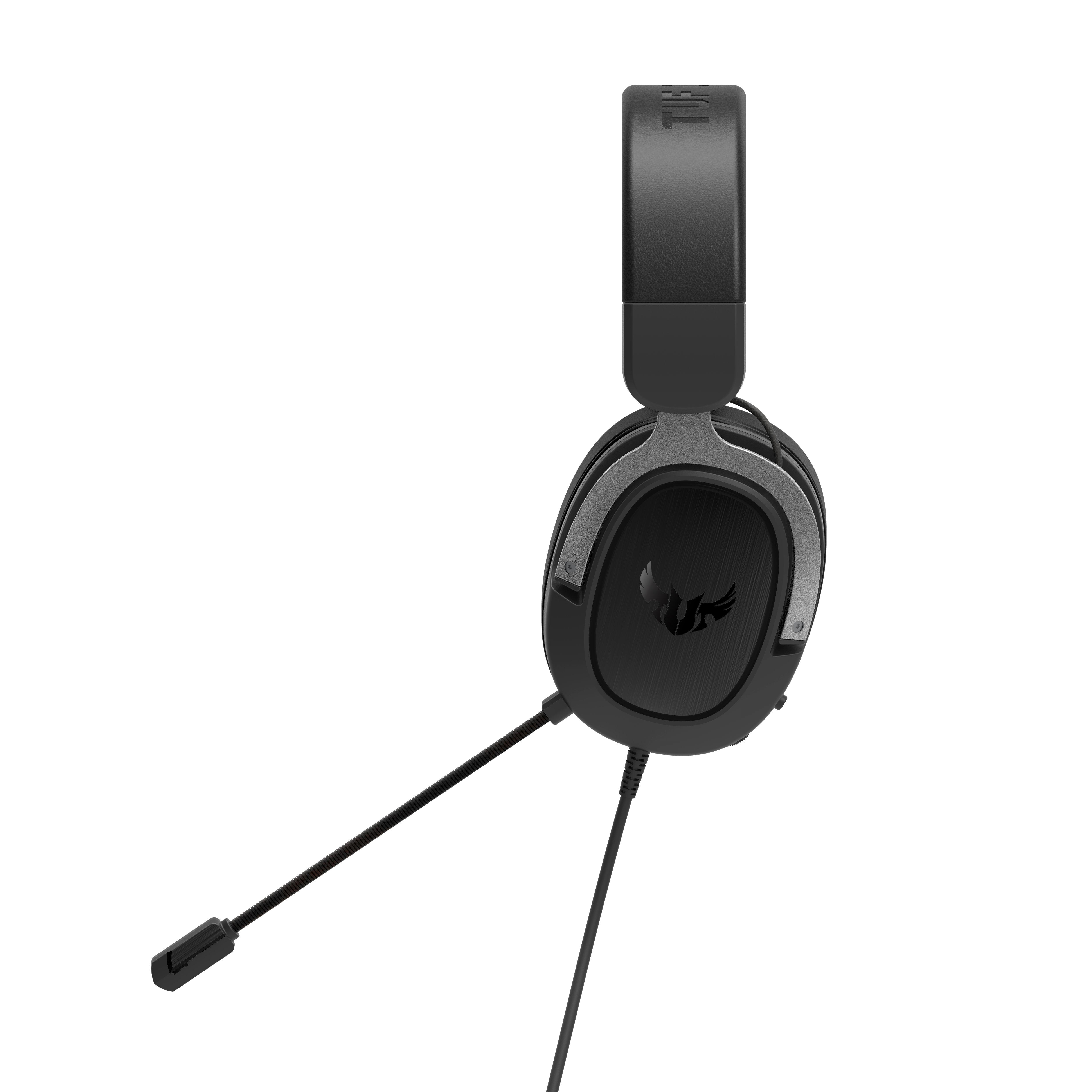 Геймърски слушалки ASUS TUF Gaming H3 Gun Metal 7.1 Virtual surround sound