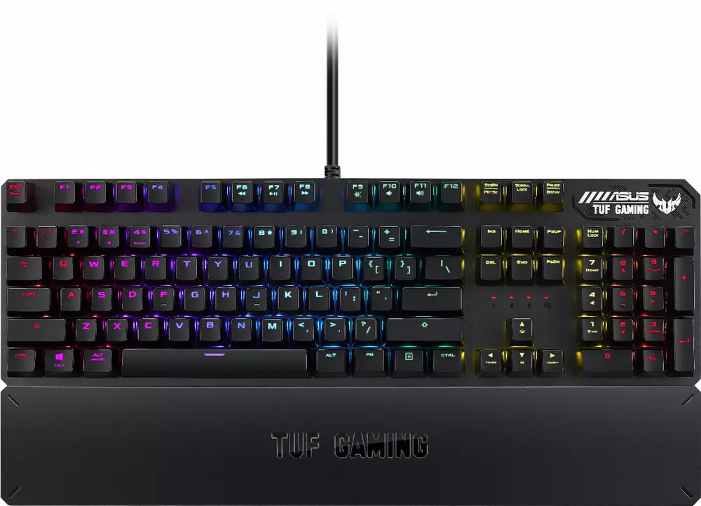 Геймърска механична клавиатура ASUS TUF Gaming K3 RGB, Red switch, Aura sync - 90MP01Q0-BKUA00