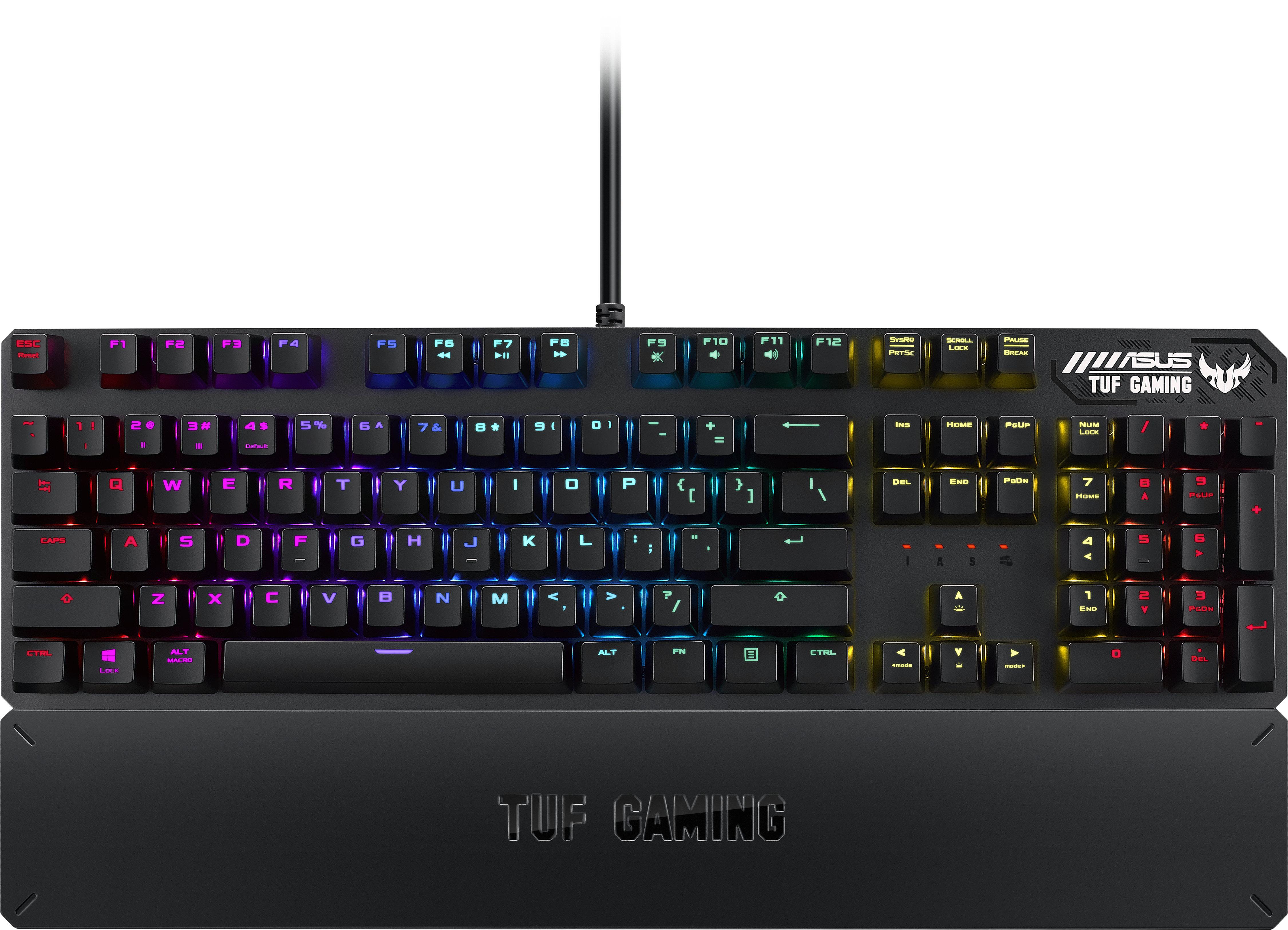 Геймърска механична клавиатура ASUS TUF Gaming K3 RGB, Red switch, Aura sync - 90MP01Q0-BKUA00