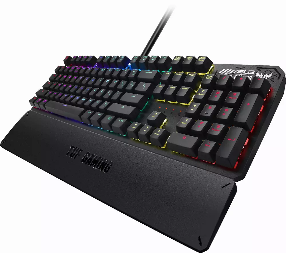 Геймърска механична клавиатура ASUS TUF Gaming K3 RGB, Red switch, Aura sync - 90MP01Q0-BKUA00