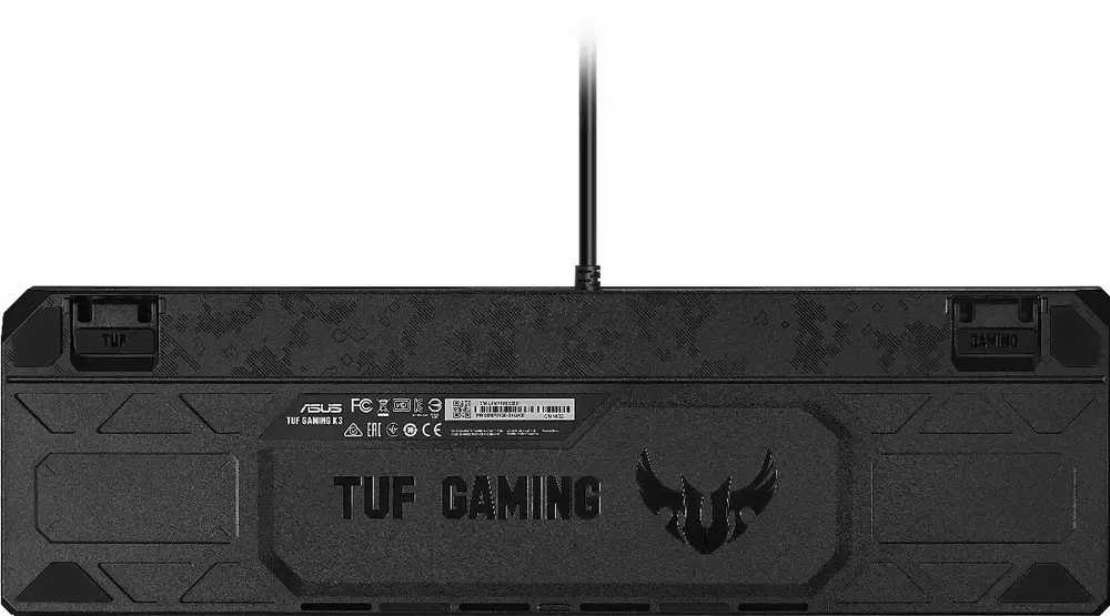 Геймърска механична клавиатура ASUS TUF Gaming K3 RGB, Red switch, Aura sync - 90MP01Q0-BKUA00