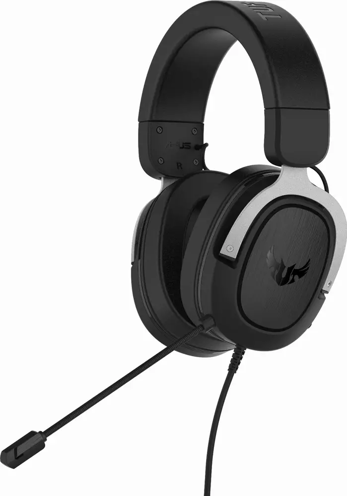 Геймърски слушалки ASUS TUF Gaming H3 Silver 7.1 Virtual surround sound
