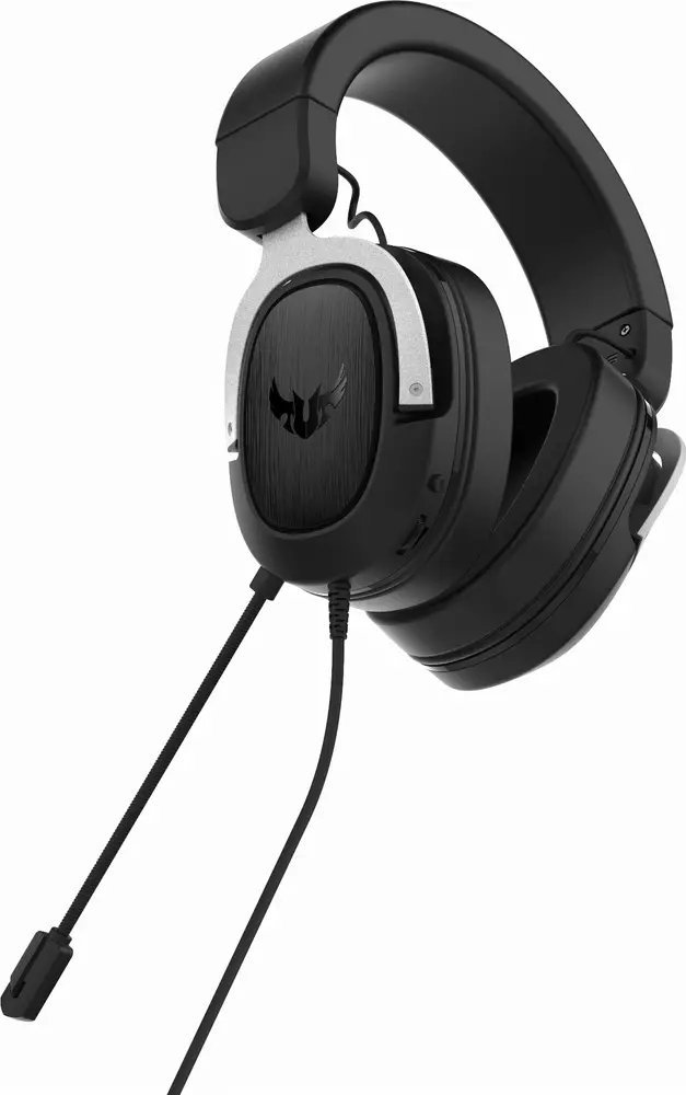 Геймърски слушалки ASUS TUF Gaming H3 Silver 7.1 Virtual surround sound