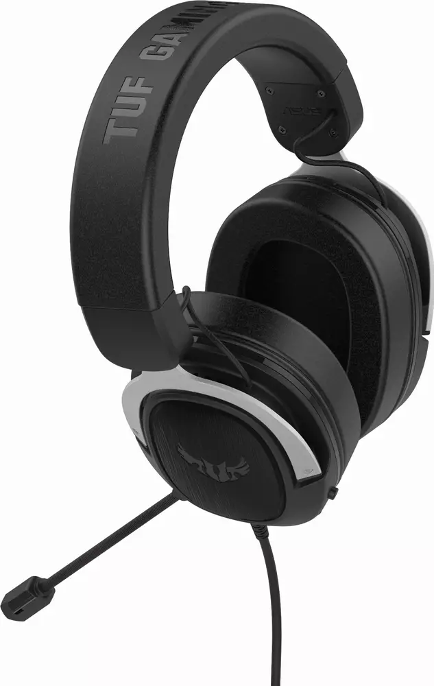 Геймърски слушалки ASUS TUF Gaming H3 Silver 7.1 Virtual surround sound