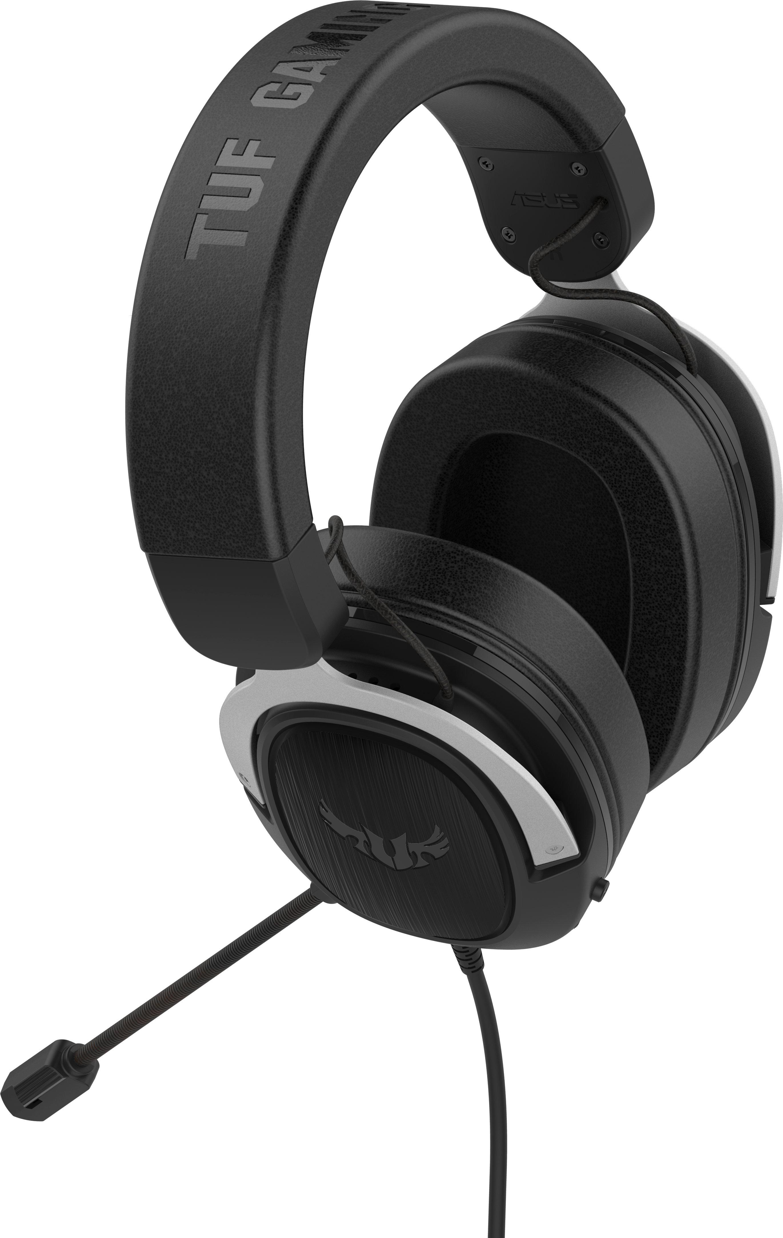 Геймърски слушалки ASUS TUF Gaming H3 Silver 7.1 Virtual surround sound