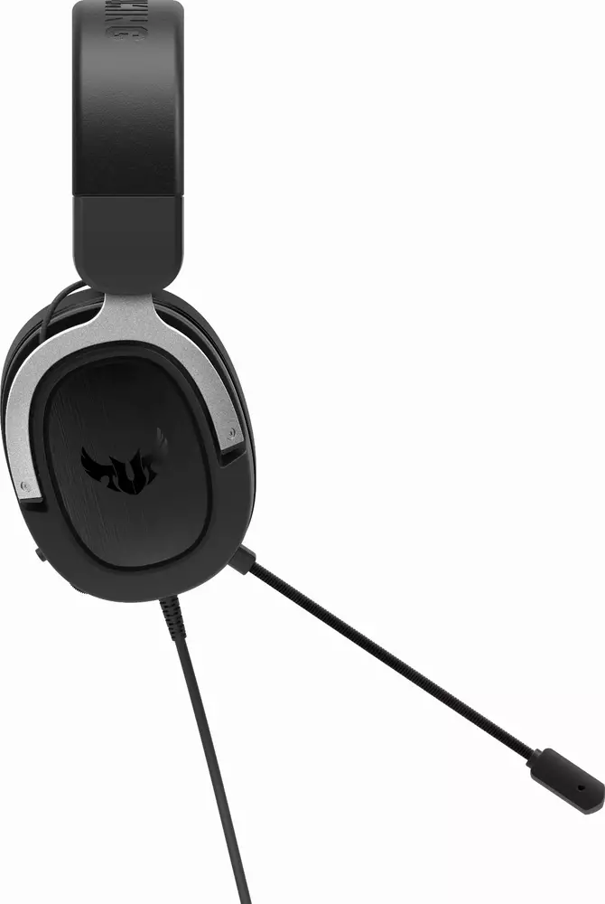 Геймърски слушалки ASUS TUF Gaming H3 Silver 7.1 Virtual surround sound