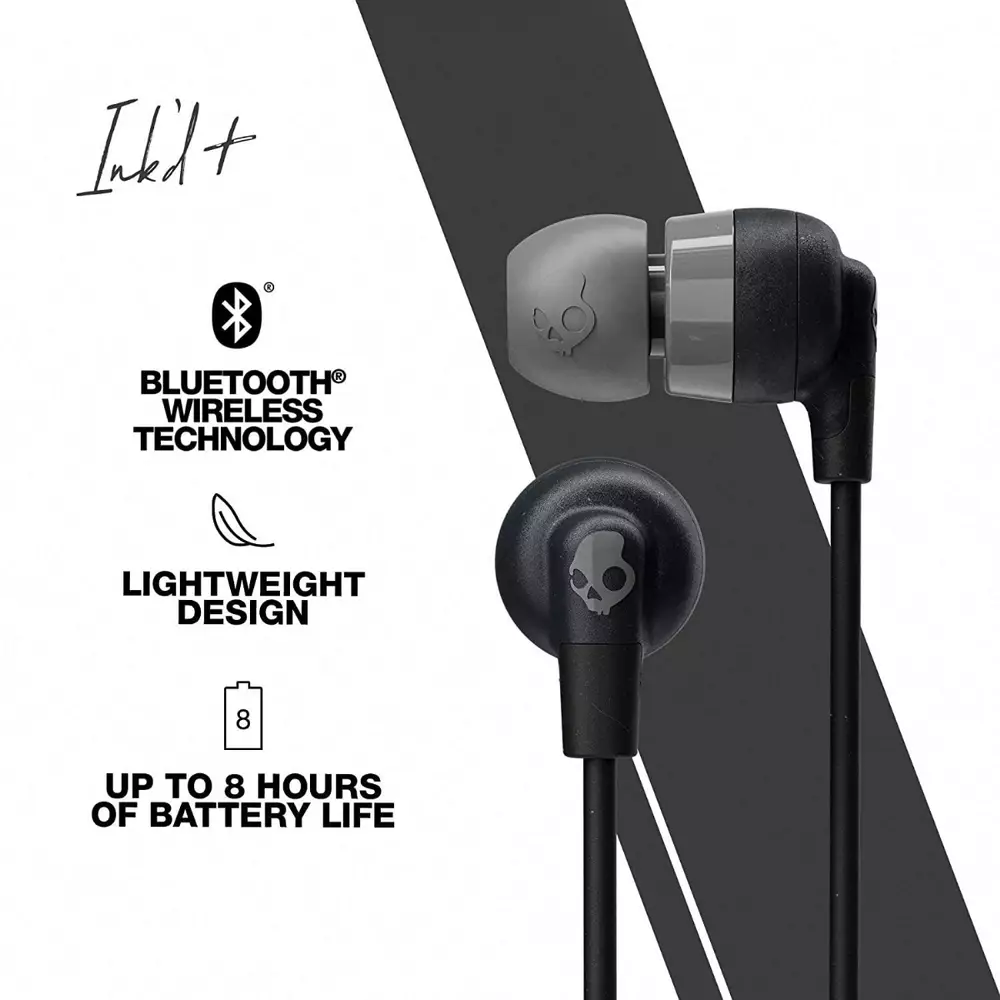Блутут слушалки тапи Skullcandy INKD + Wireless Черен