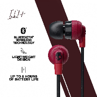 Блутут слушалки тапи Skullcandy INKD + Wireless Червен