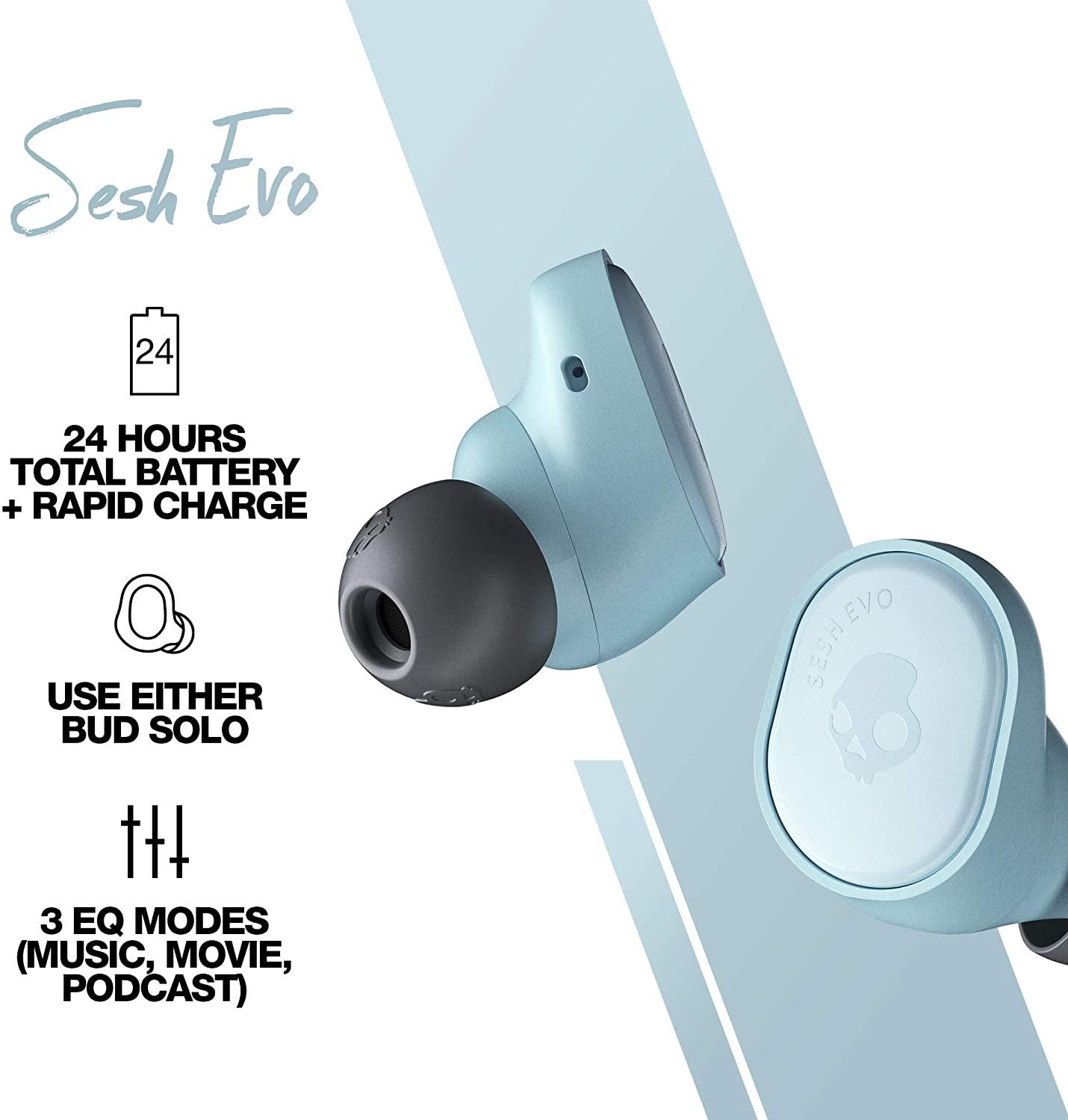 Блутут слушалки Skullcandy Sesh Evo True Wireless, Син