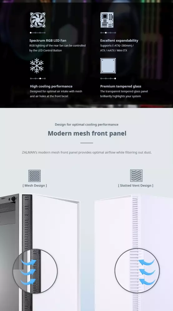 Кутия Zalman R2 WHITE ATX CASE