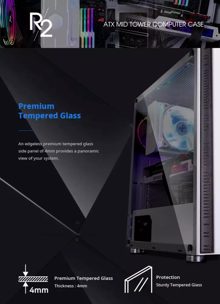 Кутия Zalman R2 WHITE ATX CASE