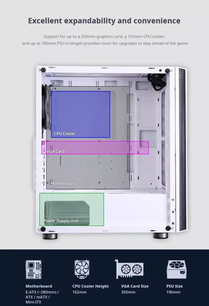 Кутия Zalman R2 WHITE ATX CASE