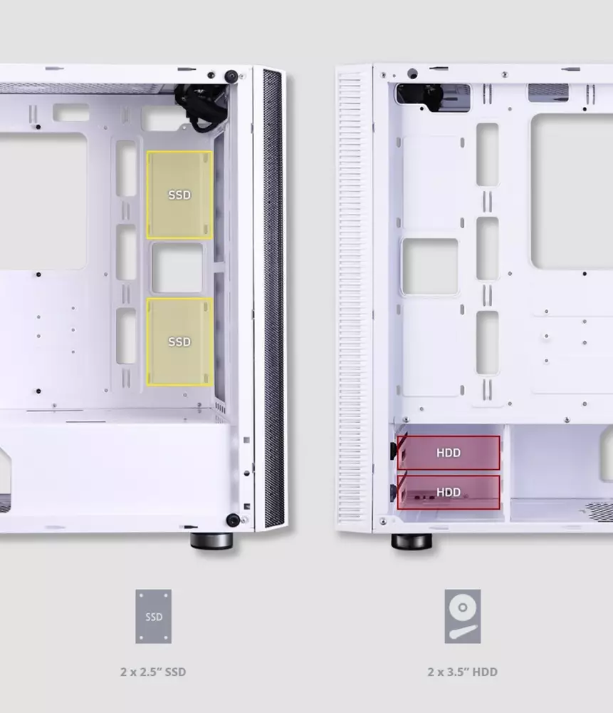 Кутия Zalman R2 WHITE ATX CASE