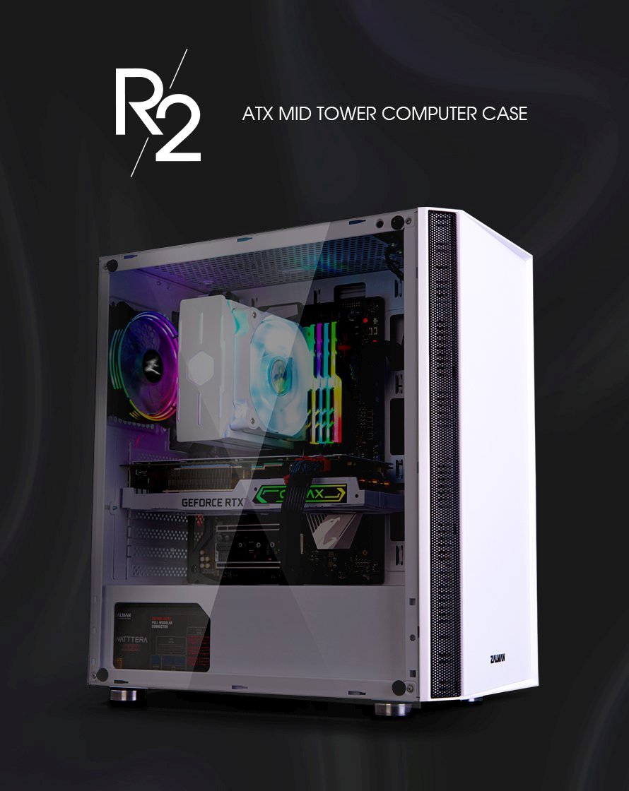 Кутия Zalman R2 WHITE ATX CASE
