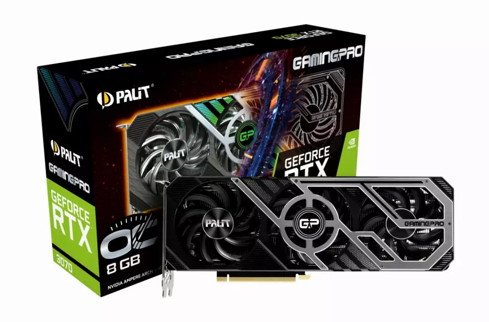 Видео карта PALIT GeForce RTX 3070 GamingPro OC 8GB LHR