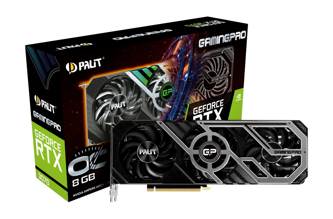 Видео карта PALIT GeForce RTX 3070 GamingPro OC 8GB LHR