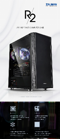 Кутия Zalman R2 BLACK ATX Case