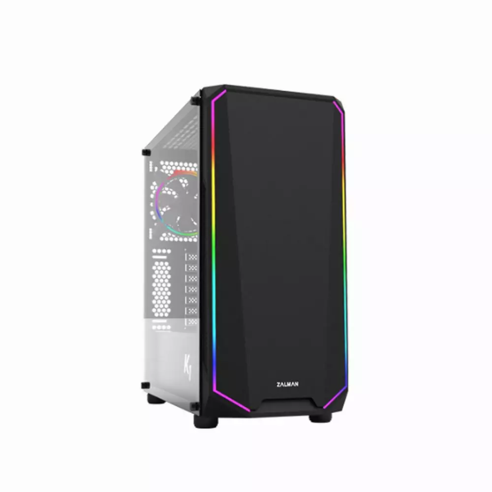 Кутия Zalman K1 Rev.B aRGB Tempered Glass ATX Case