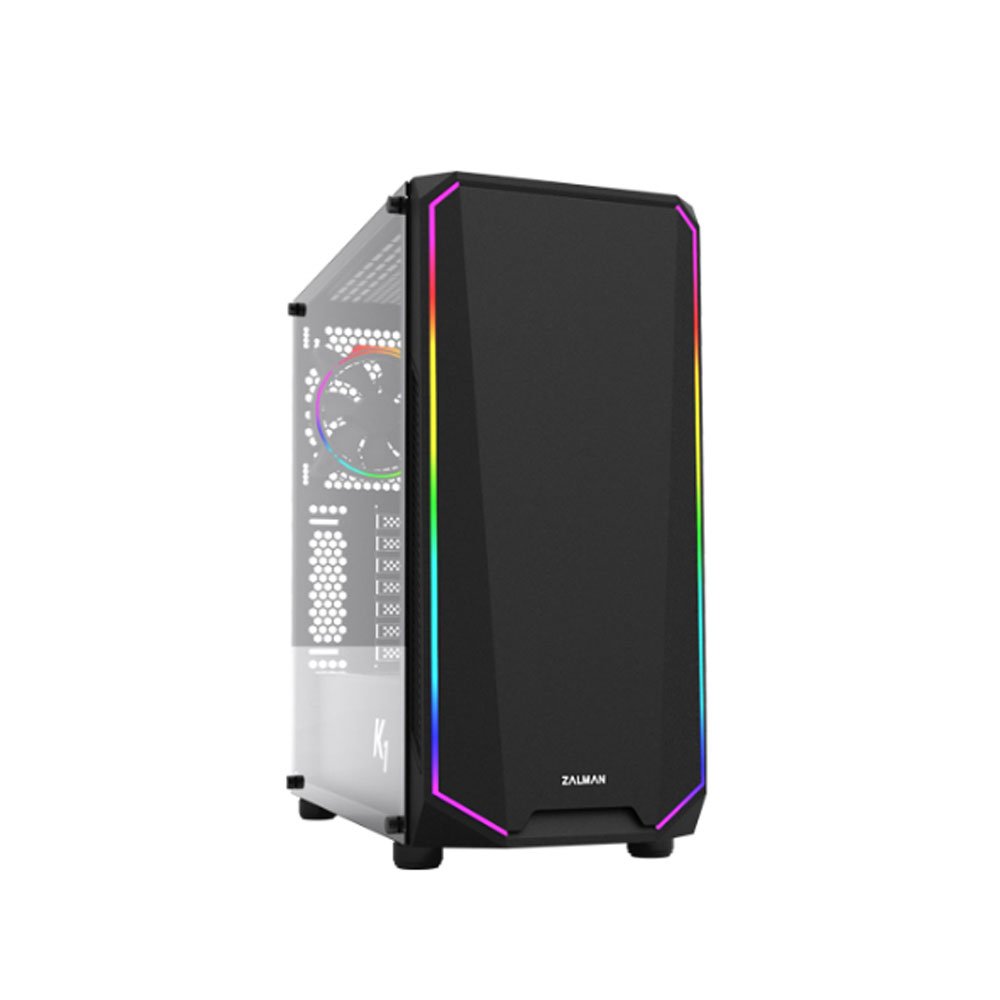 Кутия Zalman K1 Rev.B aRGB Tempered Glass ATX Case