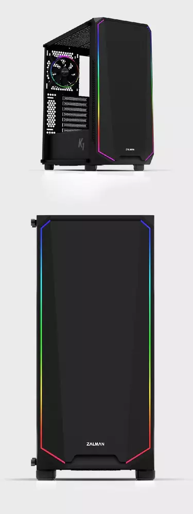 Кутия Zalman K1 Rev.B aRGB Tempered Glass ATX Case