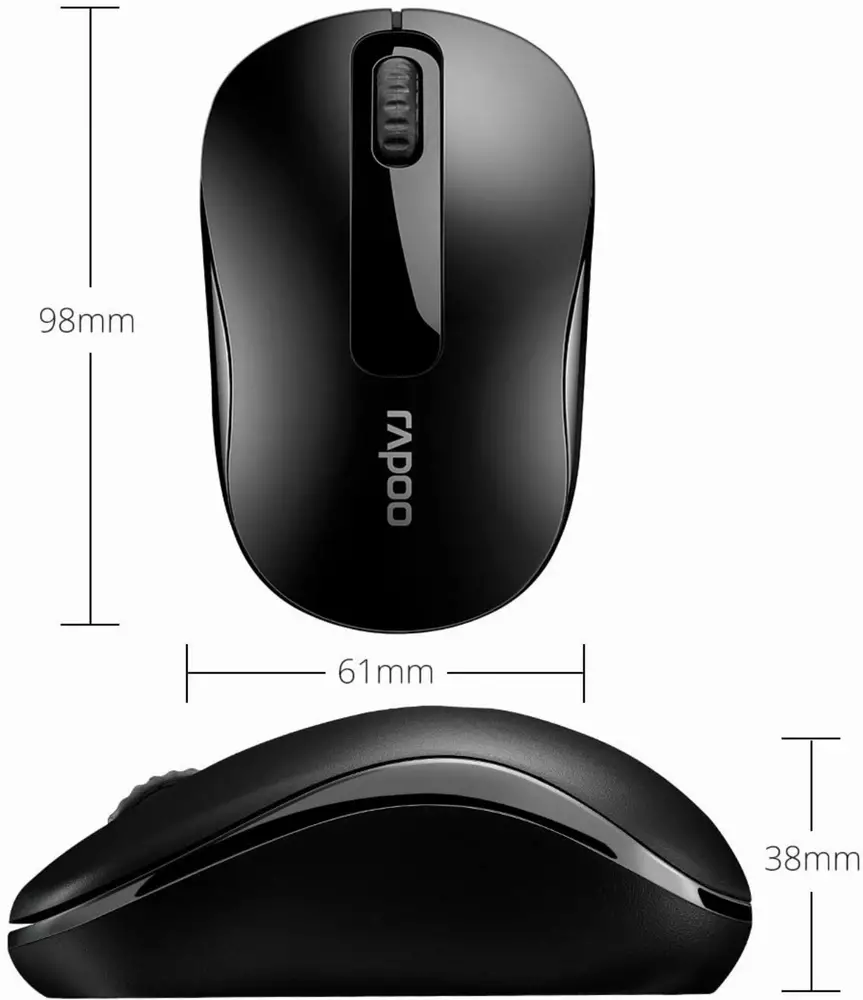 Мишка RAPOO M10 Plus Optical Wireless Безжична Black