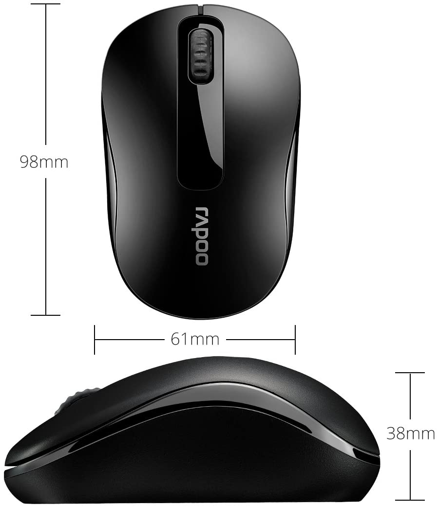 Мишка RAPOO M10 Plus Optical Wireless Безжична Black