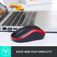 Безжична мишка LOGITECH M185 Black/Grey