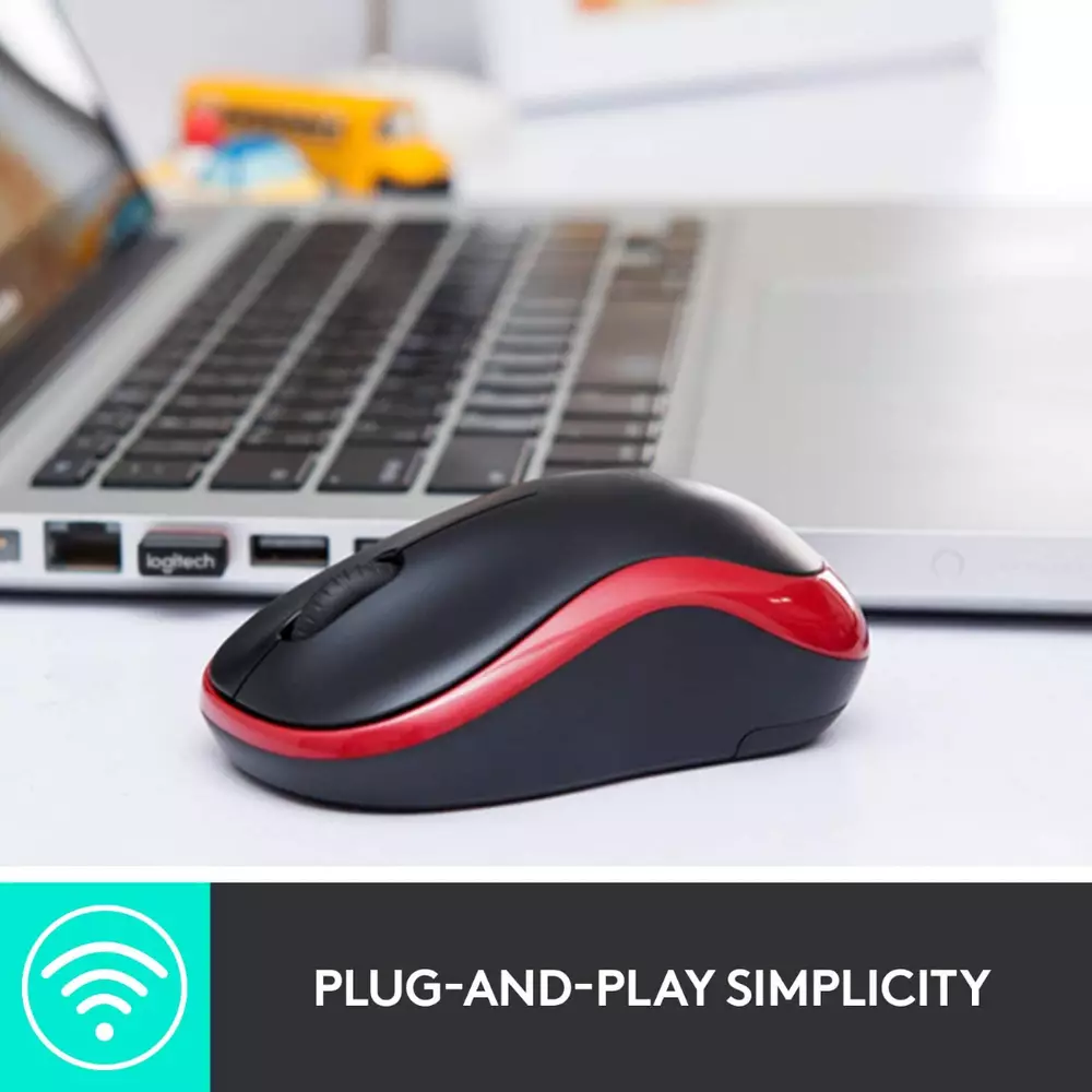 Безжична мишка LOGITECH M185 Black/Grey