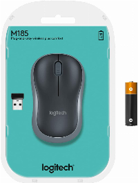 Безжична мишка LOGITECH M185 Black/Grey