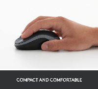 Безжична мишка LOGITECH M185 Black/Grey