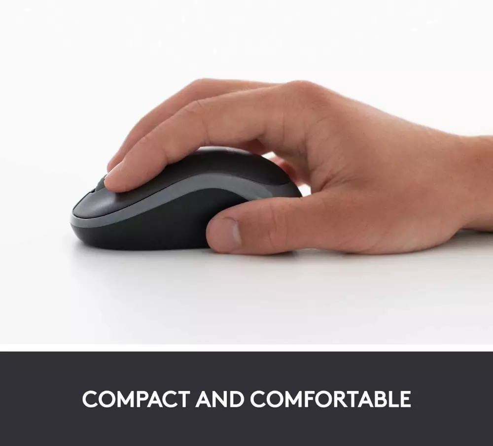 Безжична мишка LOGITECH M185 Black/Grey