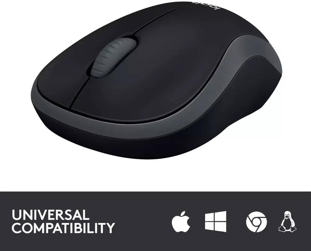 Безжична мишка LOGITECH M185 Black/Grey