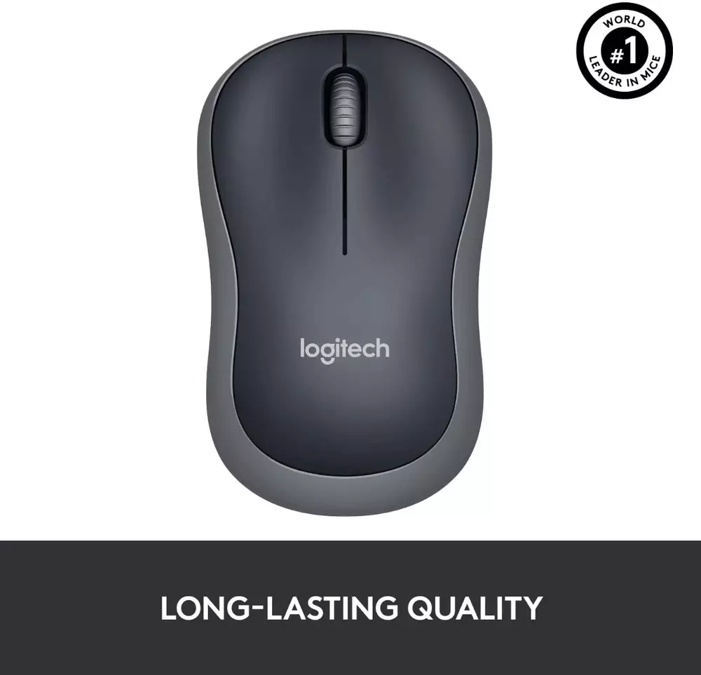 Безжична мишка LOGITECH M185 Black/Grey