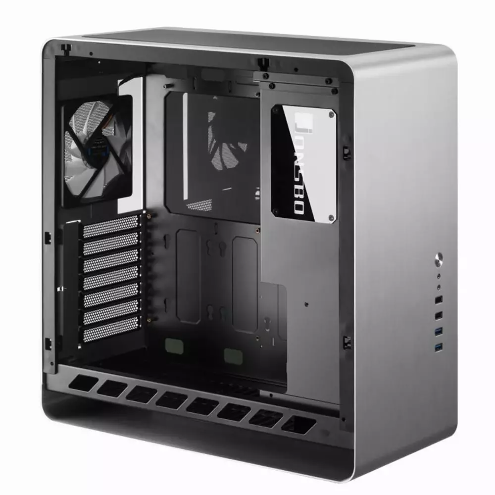 Кутия Jonsbo UMX4 Silver, TG, Mid-Tower