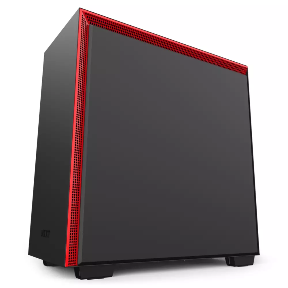 Кутия NZXT H710 Matte Black/Red