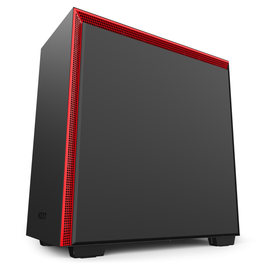 Кутия NZXT H710 Matte Black/Red