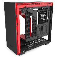 Кутия NZXT H710 Matte Black/Red