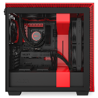 Кутия NZXT H710 Matte Black/Red