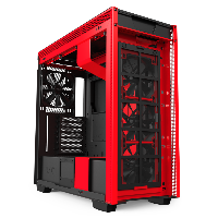 Кутия NZXT H710 Matte Black/Red