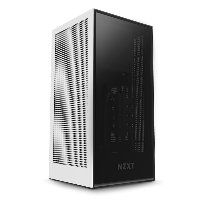 Кутия NZXT H1 Matte White с PSU, AIO Liquid Cooler, GPU Riser