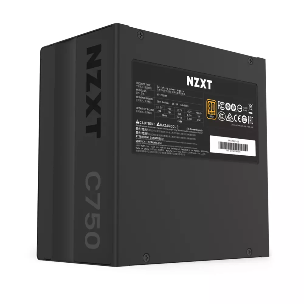 Захранване NZXT C750 (750W) 80+ Gold Full Modular