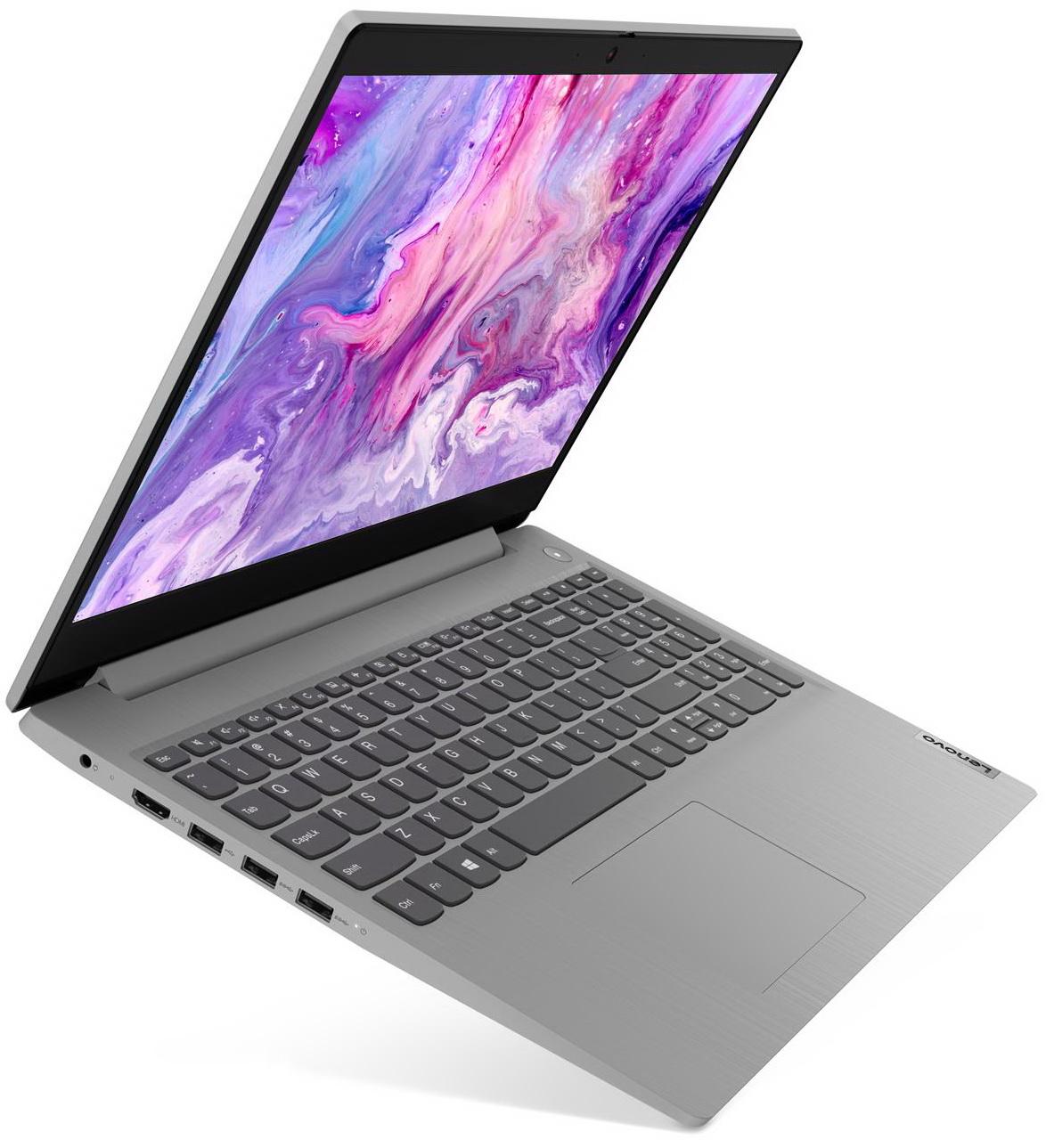 Лаптоп Lenovo Ideapad 3-15ADA, AMD Athlon Silver 3050U, 15,6", 4GB DDR4, 256GB SSD, (81W1002XPB), Сребрист, Windows 10 Home S