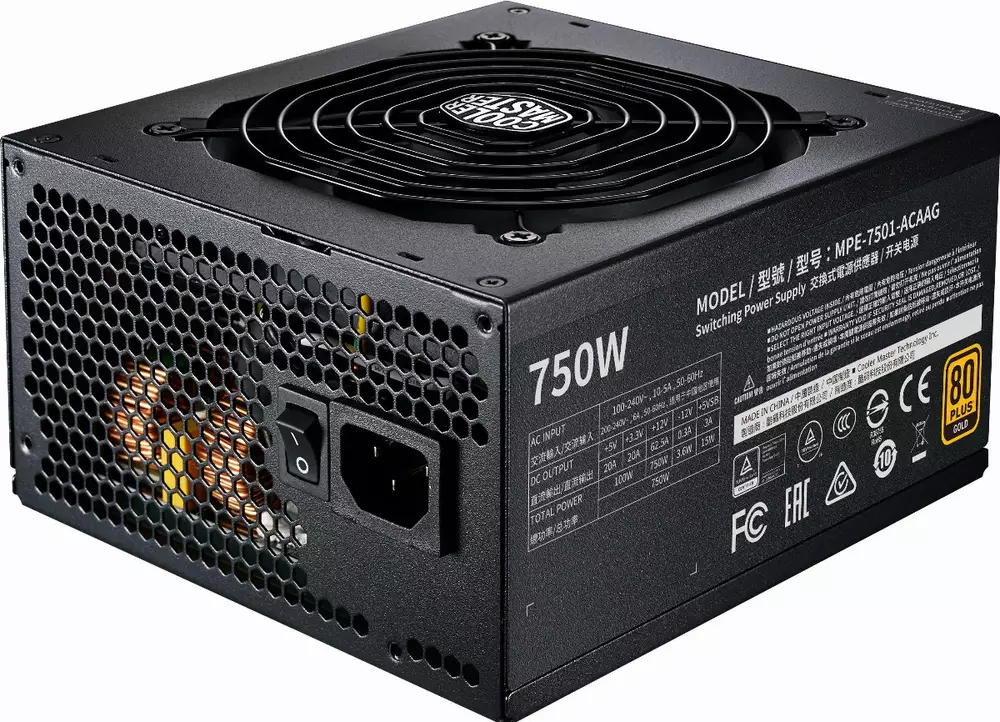 Захранване Cooler Master MWE Gold V2 FM 750W Full Modular