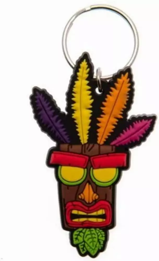Ключодържател Pyramid International - Crash Bandicoot - Aku Aku Rubber Keychain