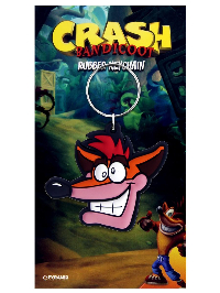 Ключодържател Pyramid International - Crash Bandicoot - Extra Life Rubber Keychain