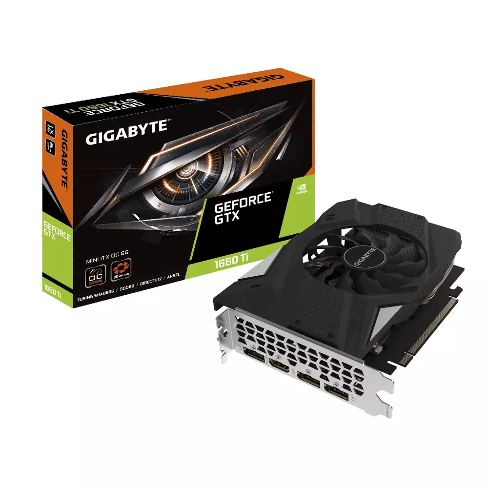 Видео карта GIGABYTE GTX 1660Ti Mini ITX OC Edition 6GB