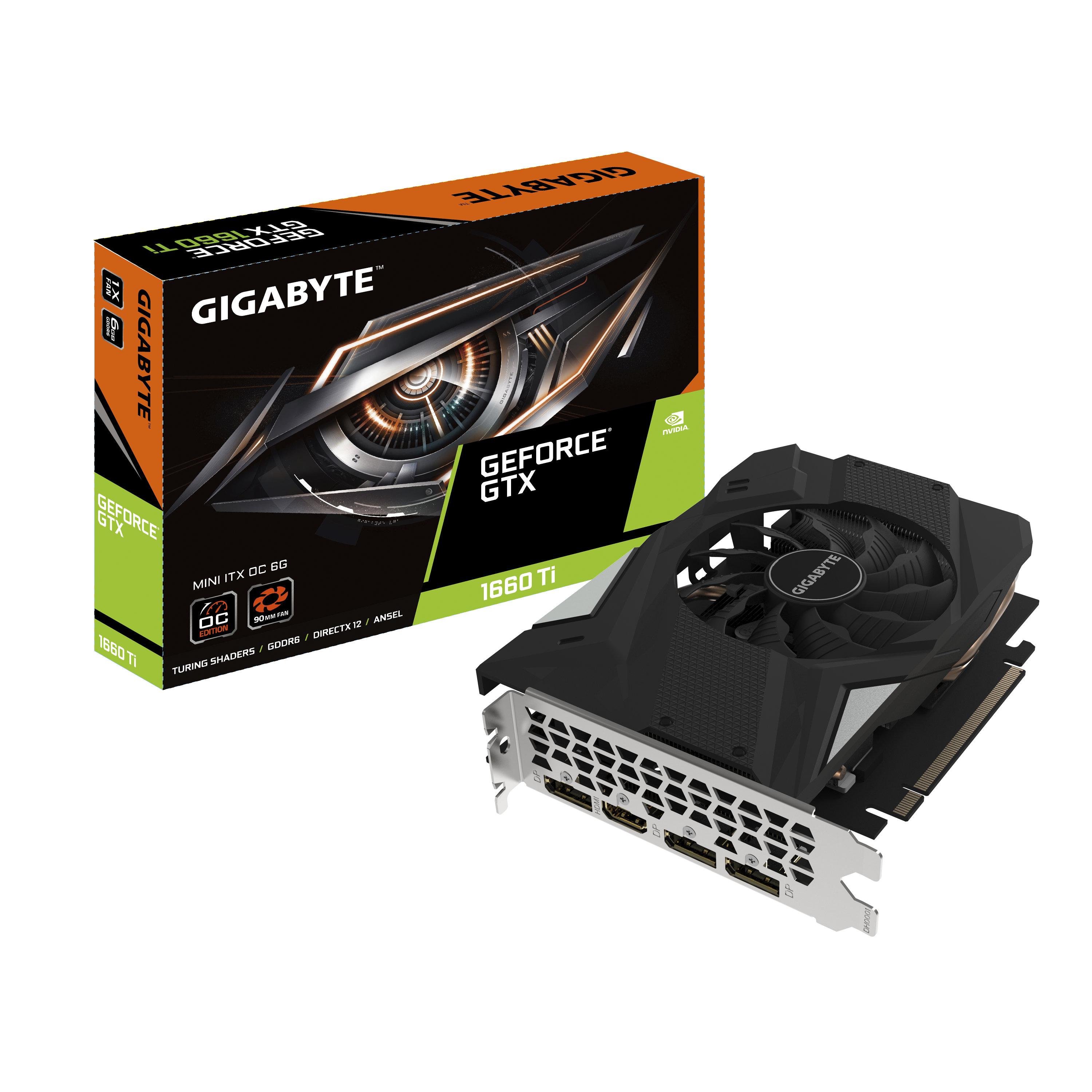 Видео карта GIGABYTE GTX 1660Ti Mini ITX OC Edition 6GB